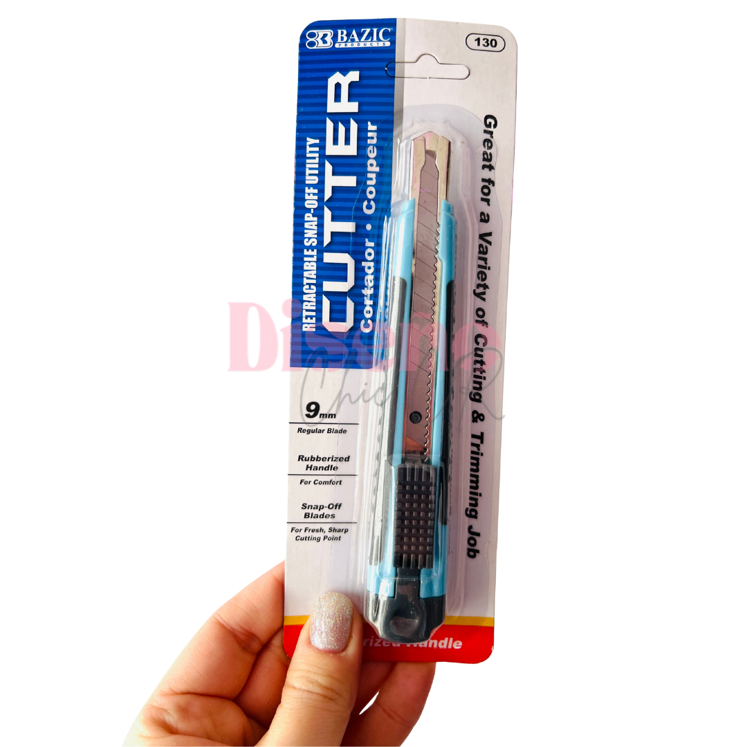 Cutter pastel retráctil 9 mm