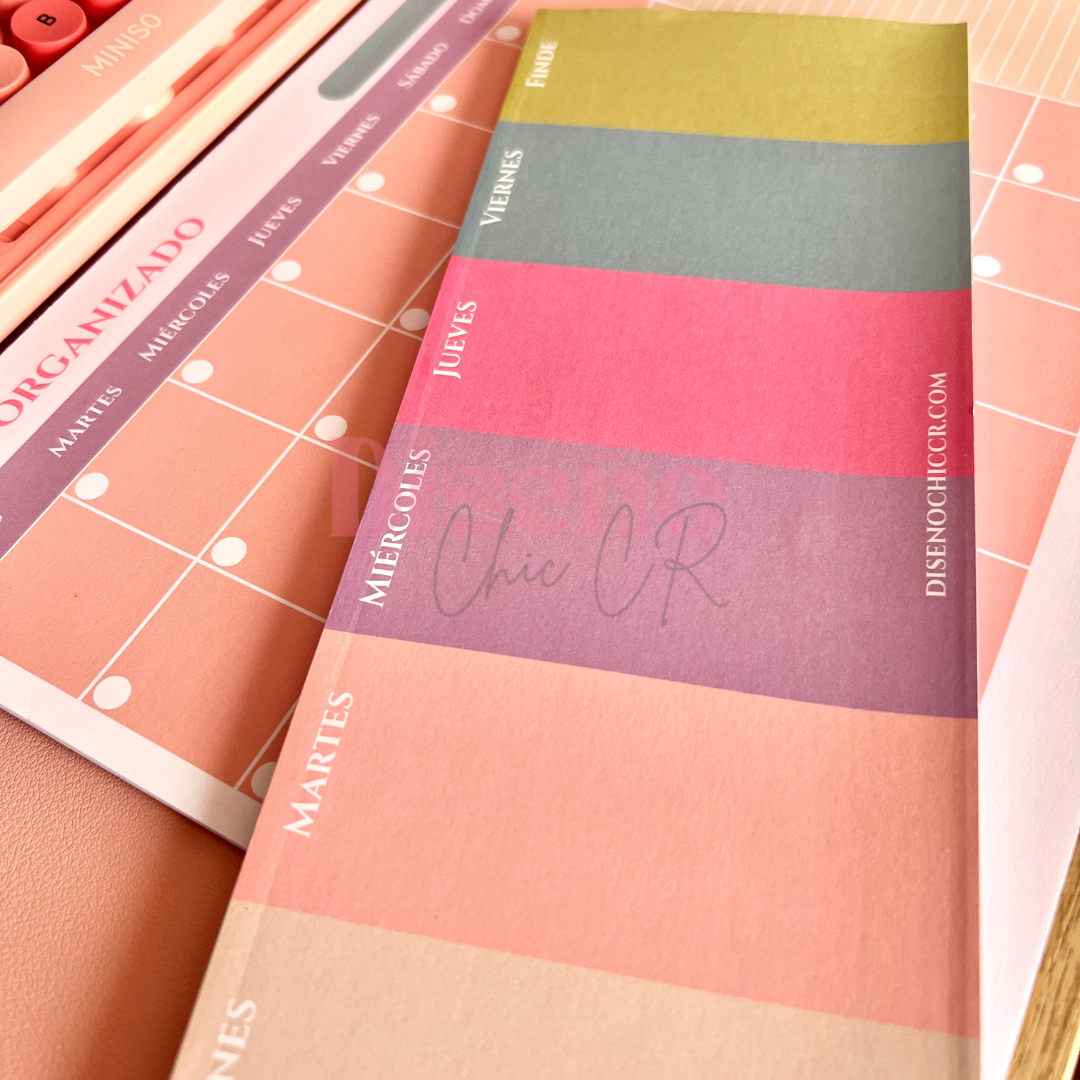 Pack planificador mensual y semanal