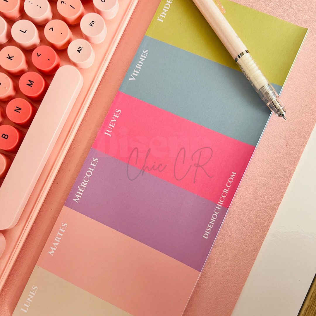 Planificador semanal horizontal