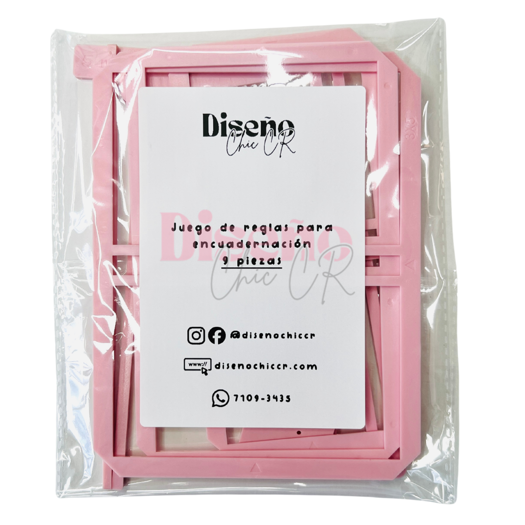 Kit de reglas para encuadernación - Set de 9 piezas