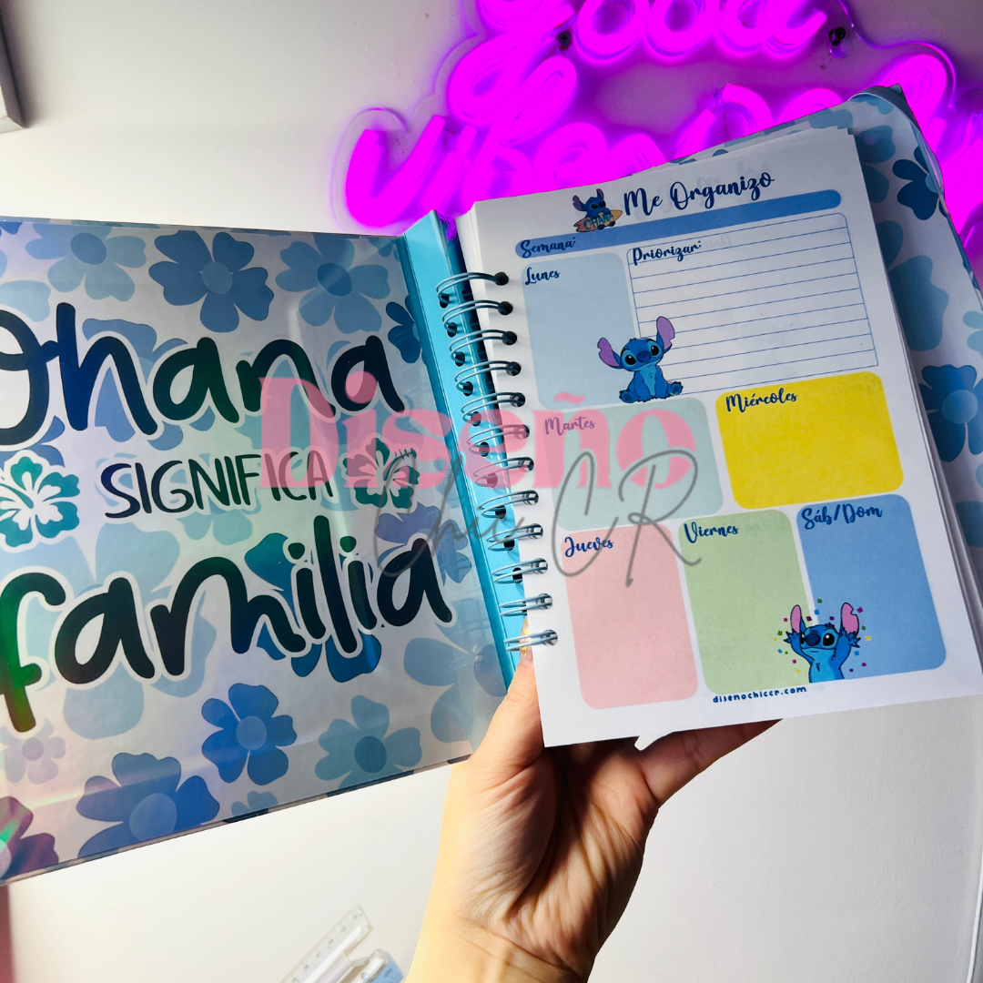 Cuaderno inspirado en Stitch