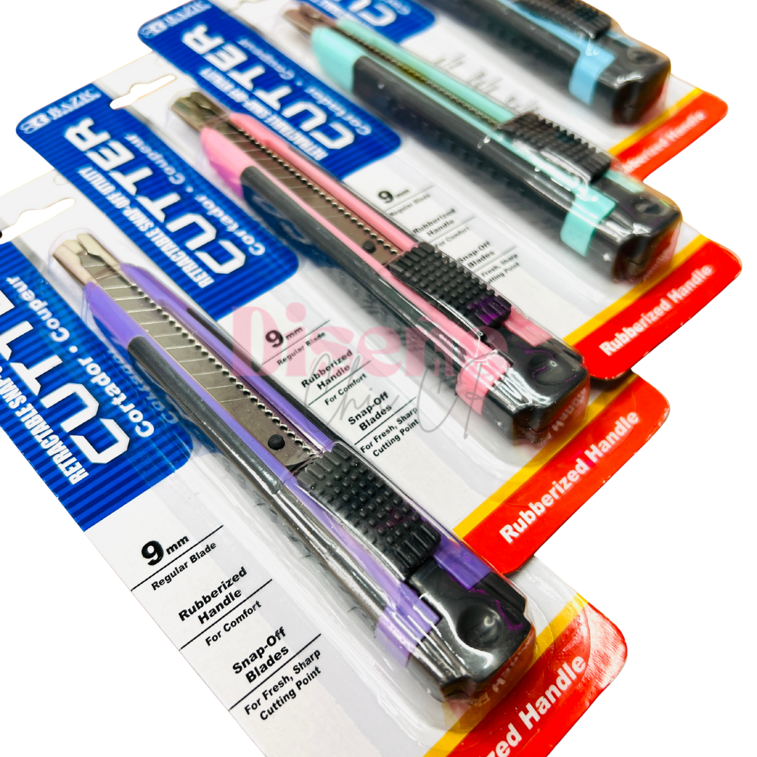 Cutter pastel retráctil 9 mm