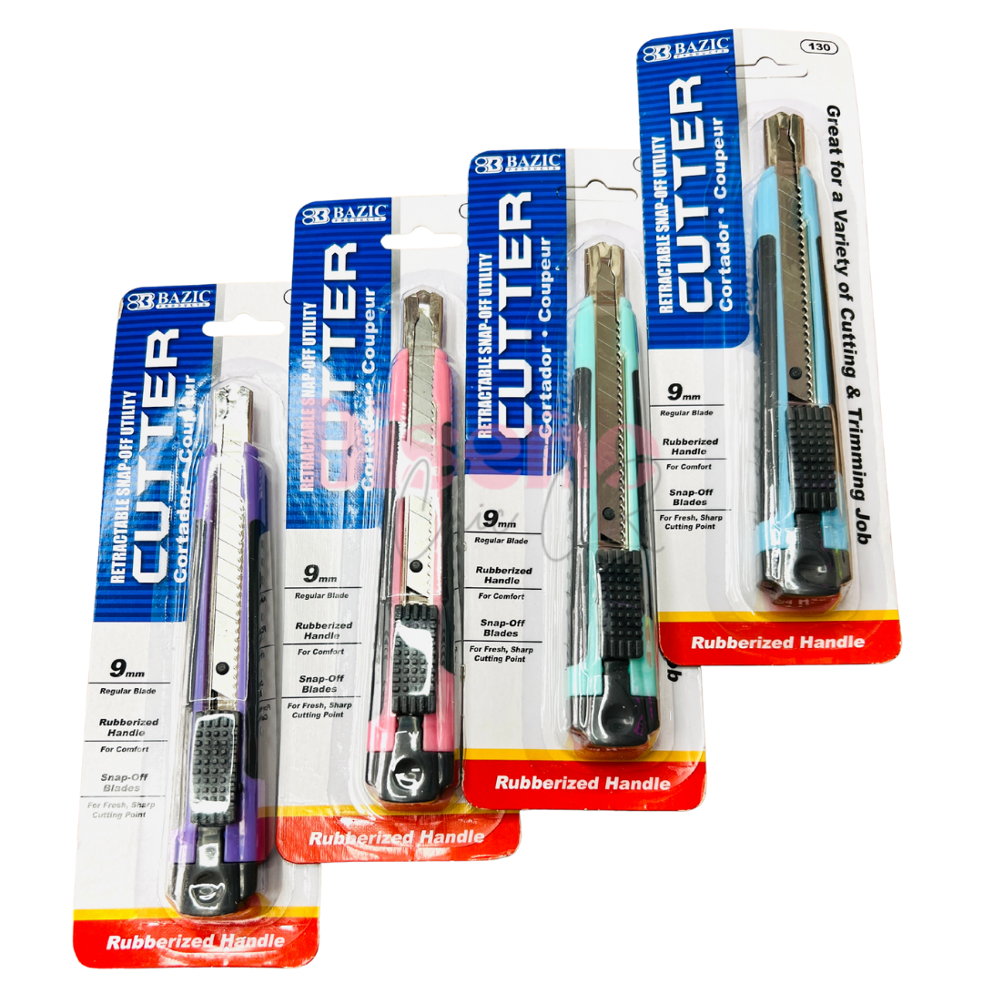 Cutter pastel retráctil 9 mm