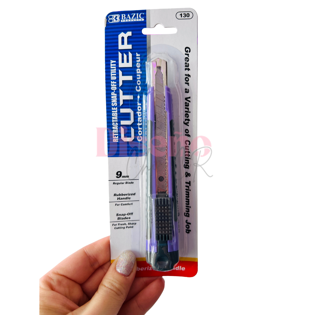 Cutter pastel retráctil 9 mm