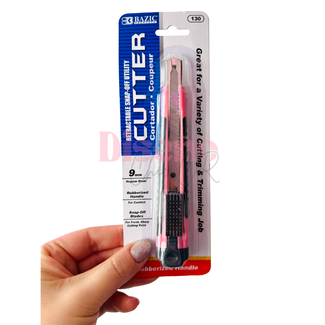 Cutter pastel retráctil 9 mm