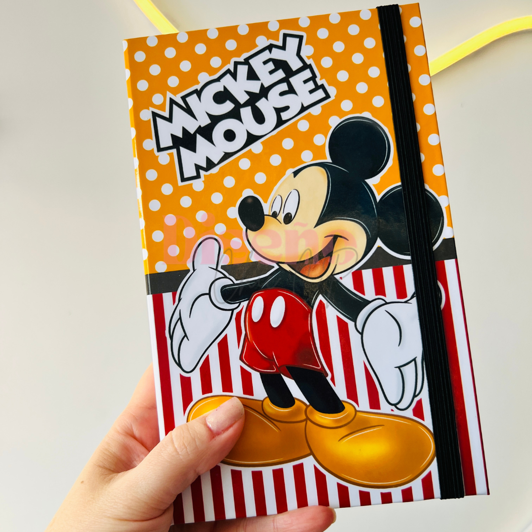 Libreta doble inspirada en Mickey Mouse