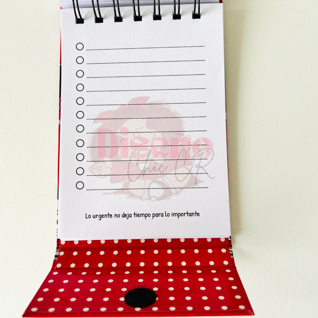 Libreta mini para notas de Mafalda