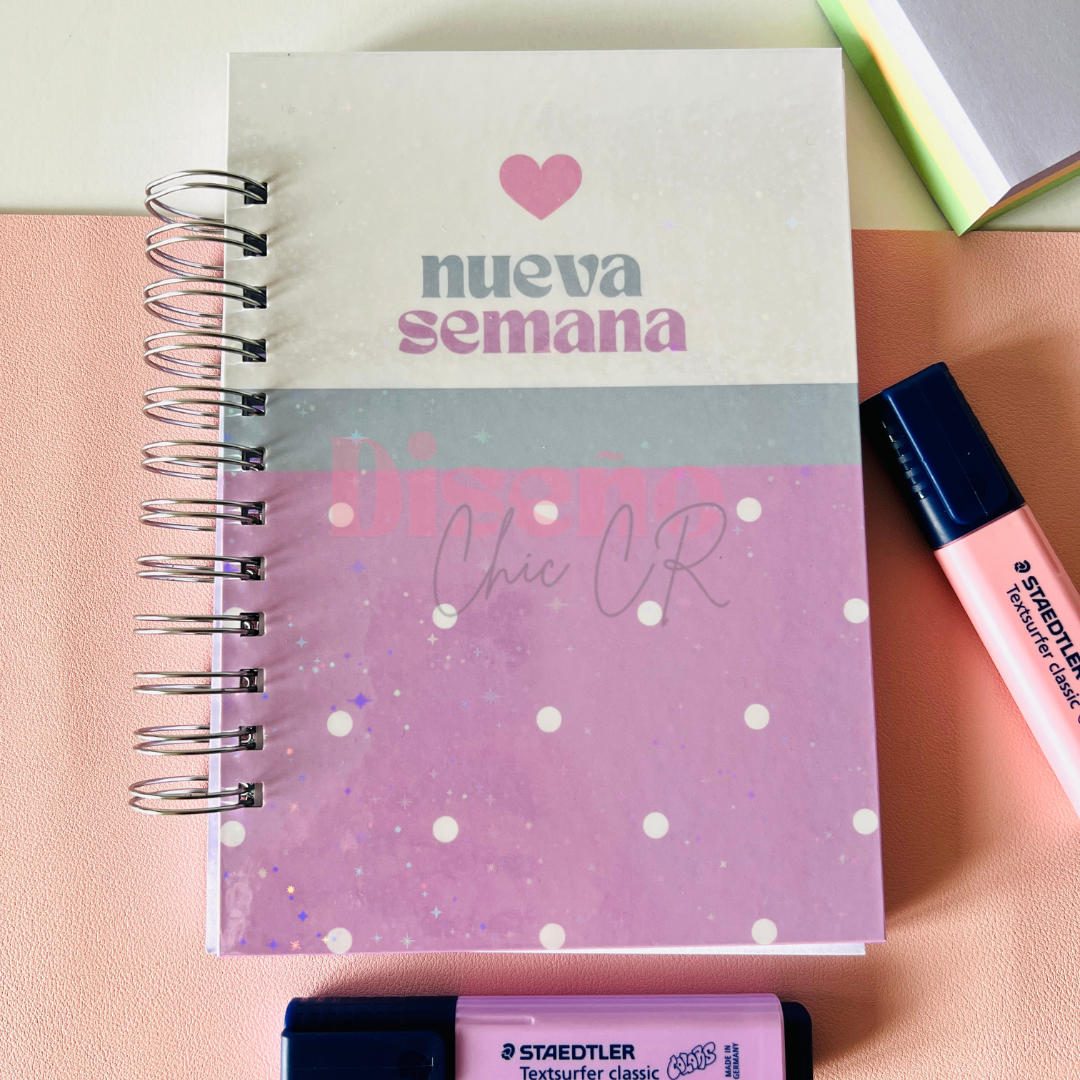 Planificador semanal físico Nueva Semana - Sin fechas