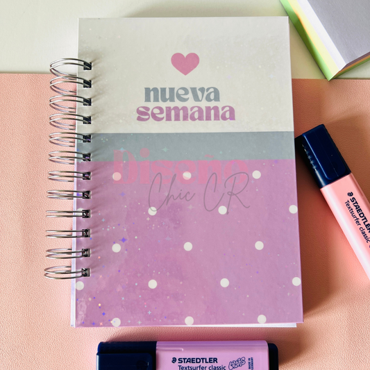 Planificador semanal físico Nueva Semana - Sin fechas