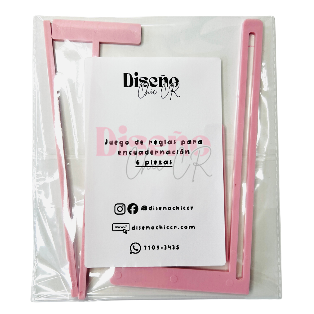 Kit de reglas para encuadernación -  Set de 6 piezas