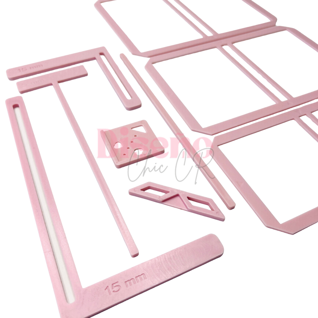 Kit de reglas para encuadernación - Set de 9 piezas