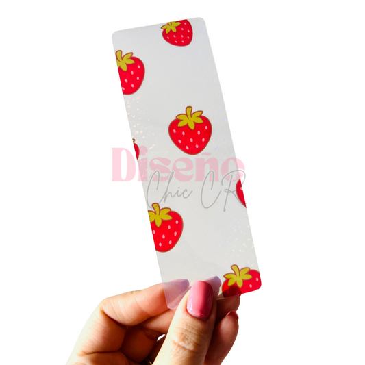 Separador de páginas transparente de fresitas 🍓
