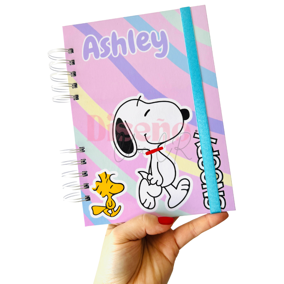 Cuaderno personalizado de Snoopy