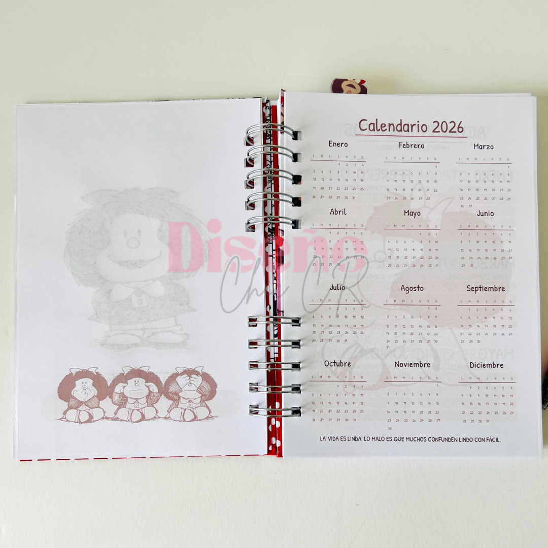 Agenda Mafalda sin fechas