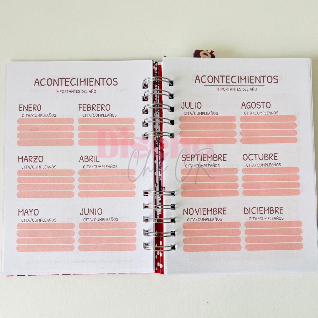 Agenda Mafalda sin fechas